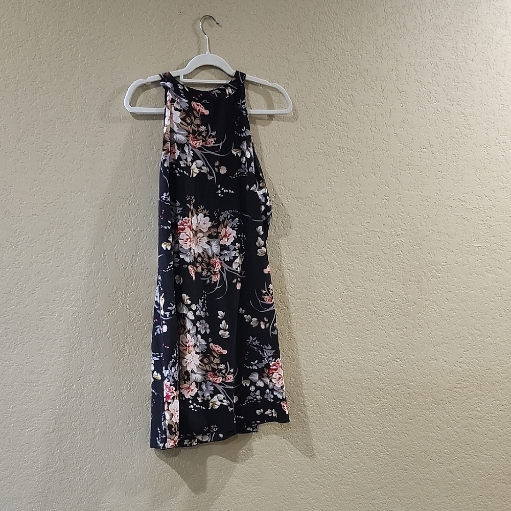 SHEIN Black Floral Mini Dress